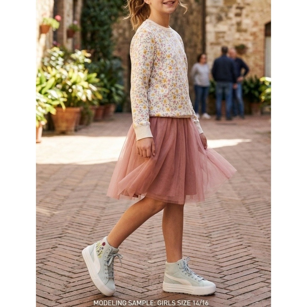 PUMA Floral Embroidery Mayze Stack Platform Bundle | Girls 14/16 | Cottagecore